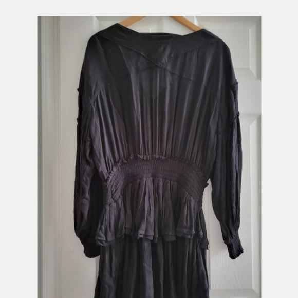 Free People Romy Crinkly Mini Dress Fr Endless Summer Sz.Xs Black - Picture 4 of 7